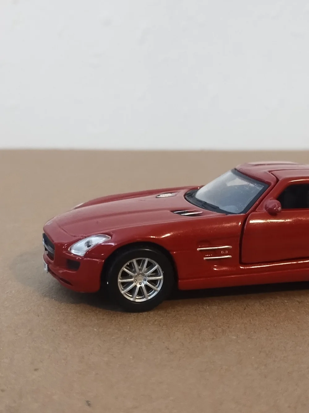 Red Mercedes-Benz SLS AMG Model Car Toy scale 1/40 diecast pull back